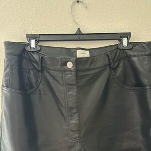 Wilfred faux leather pants size 16